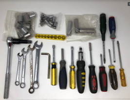 Lot Of Tools Screwdrivers, Wrenches, Hex drivers, Sockets (39 Items Standard) - £47.85 GBP