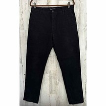 Only NY Mens Pants Size 34 (32x31) Black Straight Leg Chino Style - $27.68