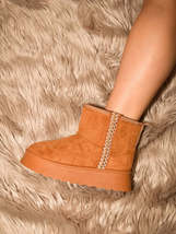 WILD DIVA Round Toe Platform Boots - $27.99
