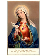 Immaculate Heart of Mary – Benziger – based on a Vintage Holy Card – Cat... - £10.01 GBP+