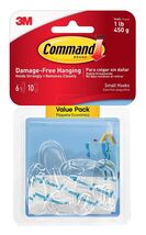 Command Oval Hooks, Indoor Use, 6 hooks, 10 strips, Decorate Damage-Free - $438.25 MXN