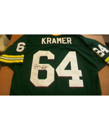 JERRY KRAMER AUTOGRAPHED GREEN BAY PACKERS JERSEY, #64, SUPER BOWL CHAMPION - £399.17 GBP