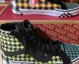 Mens 10.5 Vans Sk8 Hi &quot;What The Buffalo&quot; Houndstooth Plaid Sneakers  BNIB - $49.99