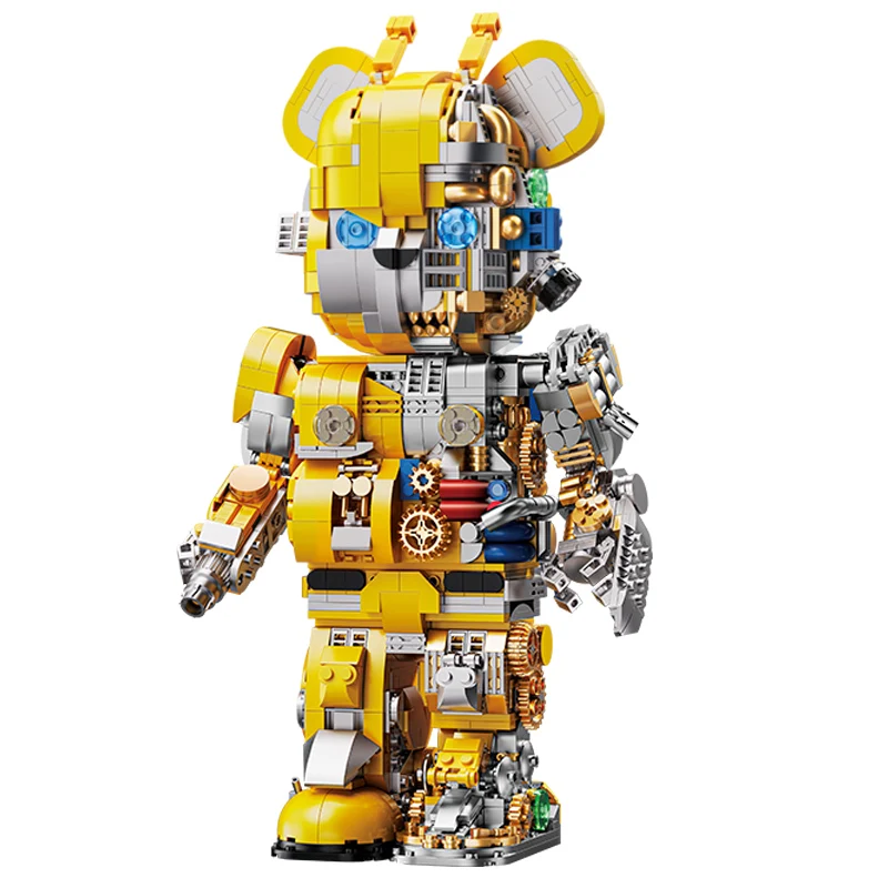 32CM Action Figure Mechanical Bumblebee Robot Bear Building Blocks Bricks Toy - £78.74 GBP