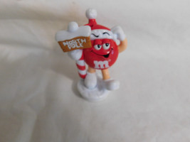 M Ms Red Plain Holding onto the North Pole Topper Ornament 1999 - $37.17 MXN
