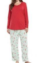 Womens Pajamas Christmas Jockey Plus Snowman 2 Pc Winter Fleece PJ&#39;s Set... - $27.72