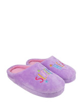 Wonder Nation Missy Girl&#39;s Slippers Size 11-12 Lavender Color  (LOC TUB ... - £11.66 GBP