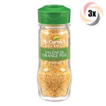 3x Shakers McCormick Gourmet Valencia Orange Peel Seasoning | GMO Free | 1.5oz - £23.63 GBP