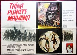 1970 Original Movie Poster Beneath the Planet of Apes Sci-Fi Serbian Ted Post - £90.35 GBP