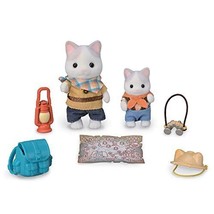 EPOCH Sylvanian Families Doll/Furniture Set Latte Cat Siblings Toy Dollhouse - $26.09