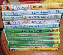 Sesame Street DVD Lot Of 11 Elmo&#39;s World &amp; Elmo Loves you, Best of Elmo and More - £26.54 GBP