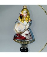 Vintage Alice In Wonderland Flamingo Kurt Adler Hand Blown Glass Ornamen... - $34.95