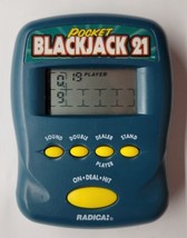 Radica Pocket Blackjack 21 Casino Electronic Hand Held Game 1997, Tested Works - £7.11 GBP