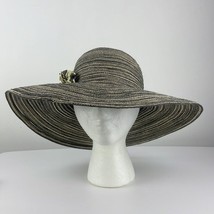 Betmar New York Black and White Straw Sun Hat - £18.80 GBP