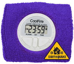 CoolFire Boom Vibrating Alarm Clock - Sweat Band Digital Alarm Watch wit... - $23.38