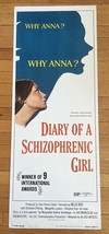 Diary If A Schizophrenic Girl Original Film Poster Lobby Insert 1970s Exploita - £21.99 GBP