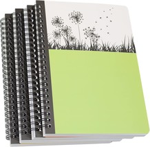 Yansanido Spiral Notebook, 4 Pcs A5 Thick Tree Design Hardcover 8Mm Ruled, Tree - $38.99