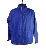 Columbia Switchback III Windbreaker Jacket Womens Large Light Blue Full ... - $39.08 CAD