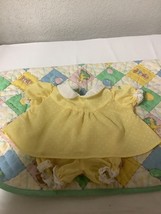 Vintage Cabbage Patch Kid Yellow Dress And Bloomers P Factory For CPK Girl Doll - $65.00