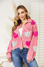 Heart Sequin Dropped Shoulder Jacket - £46.01 GBP