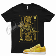 Black KING T Shirt for Air J1 1 Low Pollen Yellow Strike University Gold - £20.19 GBP+
