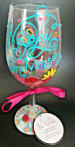 Lolita &quot;Happy Friendversary&quot; Wine Glass New NO BOX  U66 7240 - £13.54 GBP