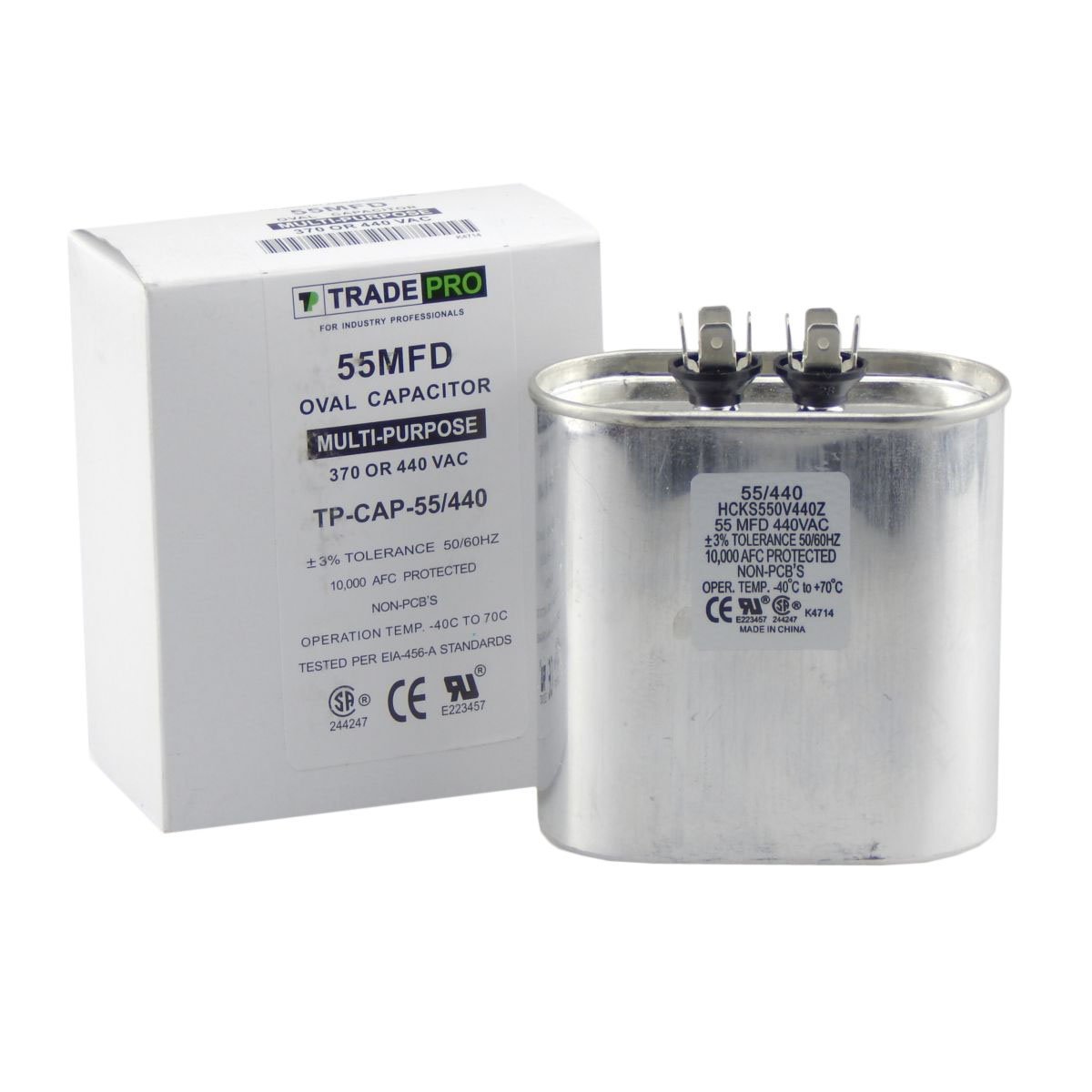 55 mfd Capacitor, Industrial Grade Replacement for Central Air-Condition... - $23.47