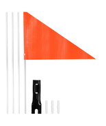 Anely 6Ft Bike Safety Flag with Fiberglass Pole - Bicycle Trailer Safety... - £6.75 GBP