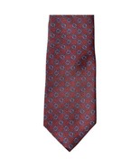 Brooks Brothers Makers Blue Red Geometric Chain Men&#39;s Silk Neck Tie Necktie - $178.08 MXN
