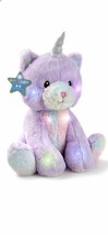 FAO Schwarz Glow Brights Kittycorn Plush LED Toy with Sound 15&quot; Stuffed Animal - £10.27 GBP