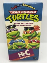 TMNT Ninja Turtles HI-C Promo Funny, They Shrunk Michaelangelo VHS Tape ... - £29.64 GBP