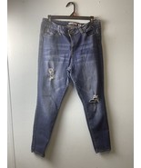 Women’s blue jeans Wannabettabutt 17 Tapered Distressed - £15.74 GBP