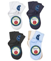 Jefferies Socks Kids Girls Boys Baby Seamless Cotton Turn Cuff School Uniform 3P - £10.97 GBP