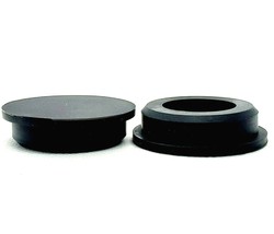 1&quot; Rubber Hole Plugs Black Silicon Push In Compression Stem 1 1/4&quot; Top P... - £7.78 GBP