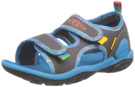 KEEN Knotch Creek Open Toe Sandals, Pink/Multi, 3 US Unisex Big Kid - £36.03 GBP