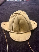 Vintage Shearling Hat with Ear Flaps &amp; Leather Tie - $95.00