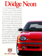 1996 Dodge NEON sales brochure catalog US 96 Sport Expresso - $8.00