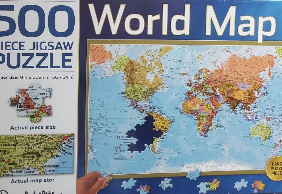 Puzzlebilities  500 Piece Puzzle WORLD MAP - $18.69