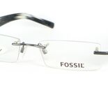 NEW FOSSIL RENTON OF1109 067 GUNMETAL GREY EYEGLASSES GLASSES 1109 50-18... - $44.55