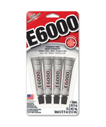 E6000 Industrial Strength Permanent Bond Adhesive Glue Mini 4 Pack Facto... - €10,52 EUR