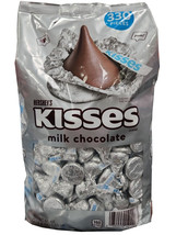 HERSHEY&#39;S MILK CHOCOLATE KISSES candy 56 oz 3.5 Lbs 330 Pieces - £18.61 GBP