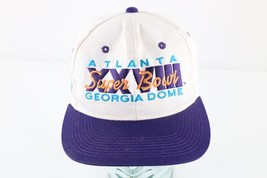Vtg 90s Sports Specialties Spell Out Super Bowl XXVIII Georgia Dome Snapback Hat - £23.70 GBP