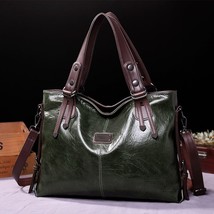 New Fashion Casual Tote Bag Women Handbags Soft Leather Shoulder Bags Vintage Bi - £57.11 GBP