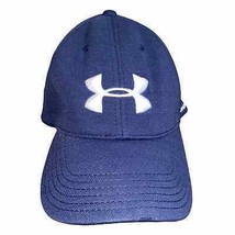 Under Armour Heat gear fitted cap hat navy blue size M/L - £14.41 GBP