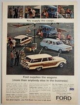 1963 Print Ad Ford Station Wagons Compact, Middle, Full Size & Club Wagon Van  - $12.40