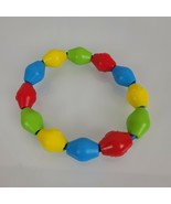 Kids II 2003 Baby Red Blue Yellow Green Grasping Teether Teething Bead Toy - £15.54 GBP