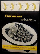 Recipes Bananas Take a Bow vintage Meloripe Fruit Company Boston  - $11.00