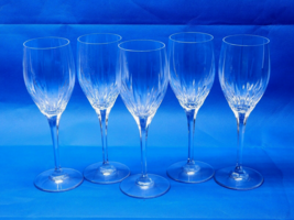 Gorgeous Mikasa Arctic Lights 9” Wine Water Beverage Glasses - Mint Set Of 5 - $71.07