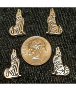 Southwestern Howling Wolf Coyote Beads Antiqued Pewter 17mm x 10mm (10) ... - £2.33 GBP
