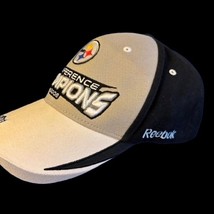 2008 Pittsburgh Steelers Conference Champions By Reebok Adjustable Sewn Logo - £5.80 GBP